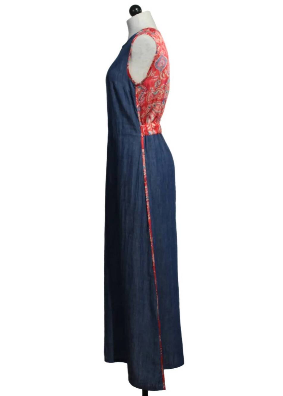 NEW ALDO MARTINS long sleeveless effect dress in denim - Picture 6 of 6